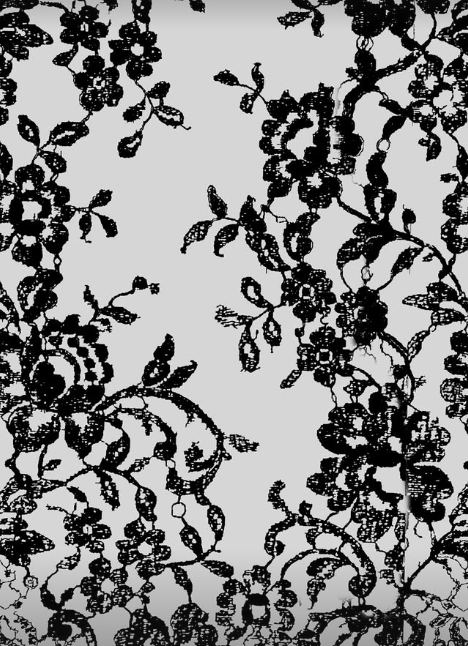 Lace-inspired ornamental motif used in Matryoshkaja's tattoo aesthetic